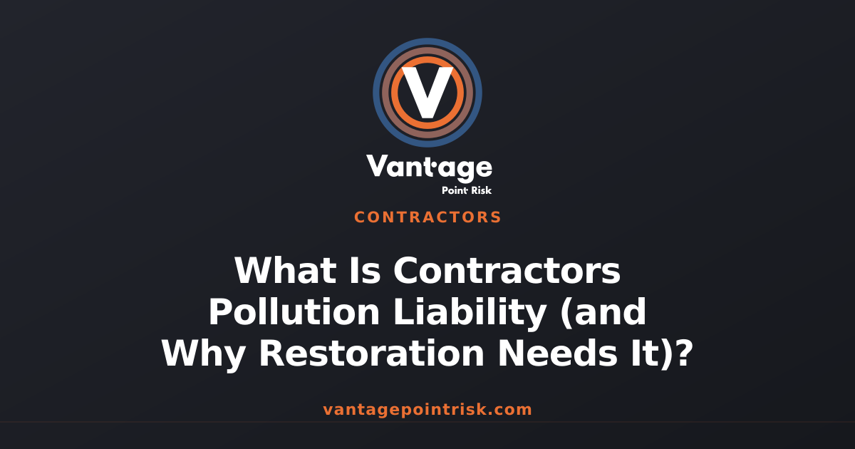 What Is Contractors Pollution Liability (and Why Restoration Needs It ...